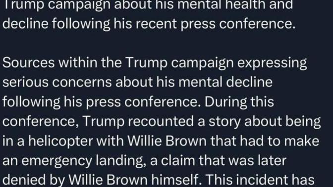 Does anyone take this at face value or do you think he will drop out of the race too or "forced out"?