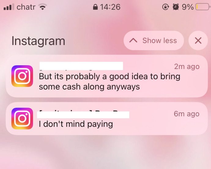 also i asked him if hed pay for the date and this is what he replied (took him 2 hours to reply)