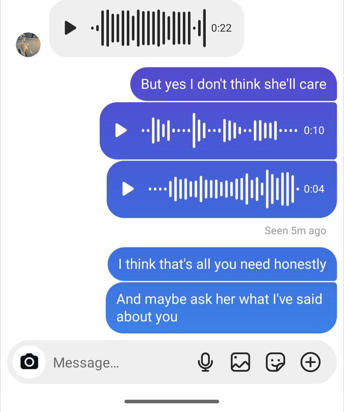 some texts he had with his sister pt2