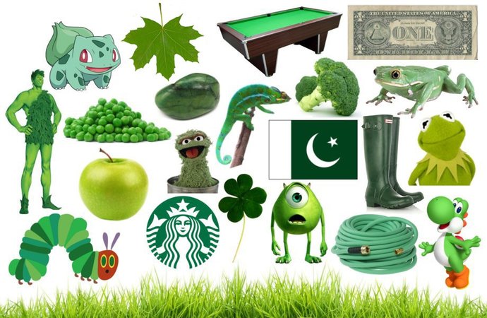 When you think of something GREEN what comes to your mind first?