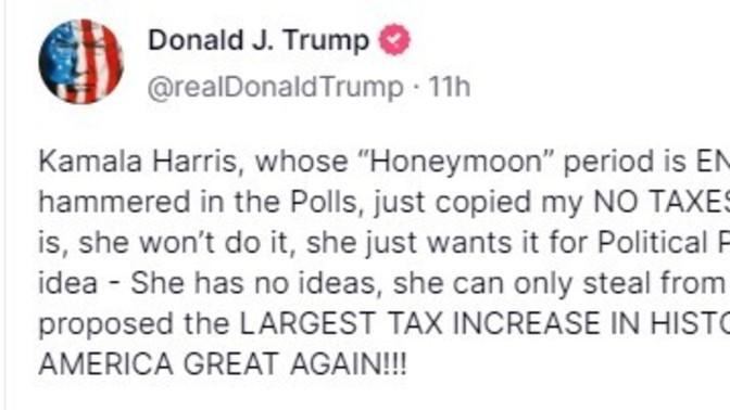 Is Kamala copying President Trump?
