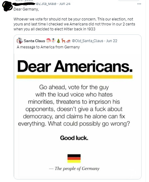 Why are foreigners (people outside of America) so damn concern about our politics?