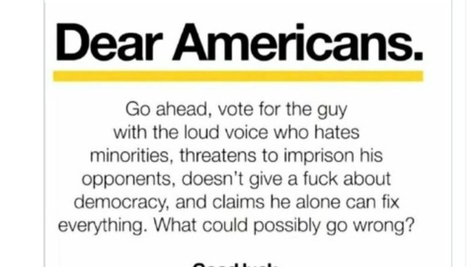 Why are foreigners (people outside of America) so damn concern about our politics?