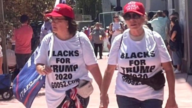 Is there something wrong with these "Blacks for Trump" that I just cannot figure out?