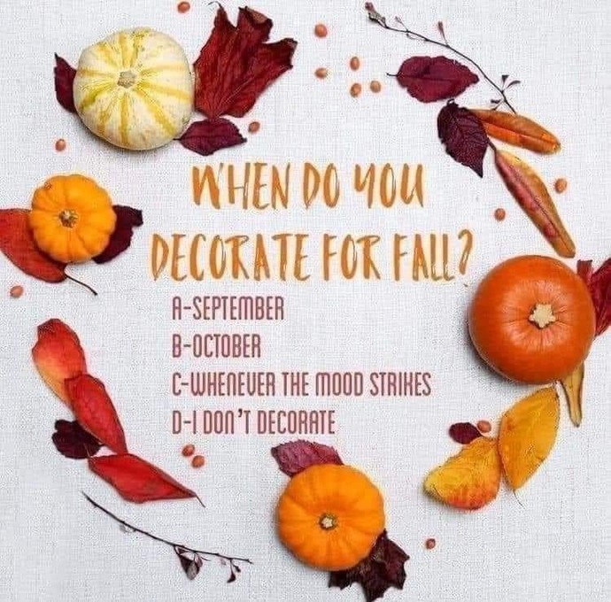Do you decorate for fall?