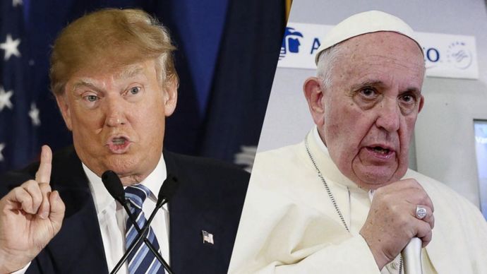 Do you agree that Donald Trumps actions are not Christian according to Pope Francis?