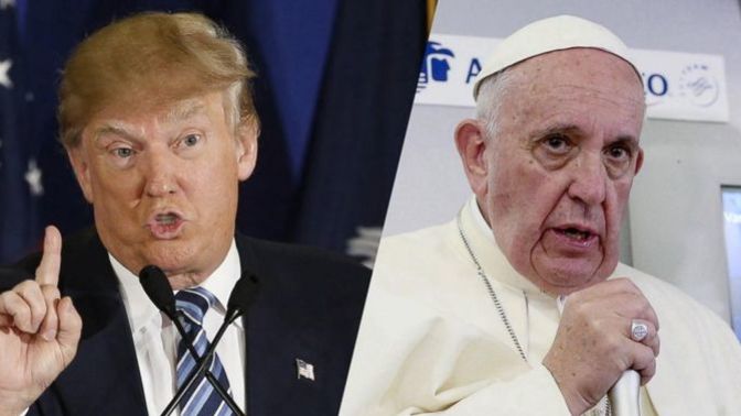 Do you agree that Donald Trump's actions are "not Christian" according to Pope Francis?