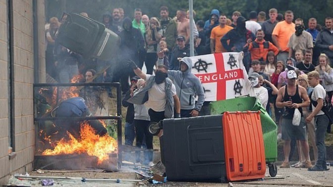 Why have the UK riots only occurred in England?