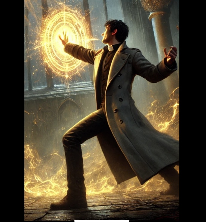 These are AI images of the protagonist and antagonist from my first urban fantasy novel coming soon. What do you think of them?