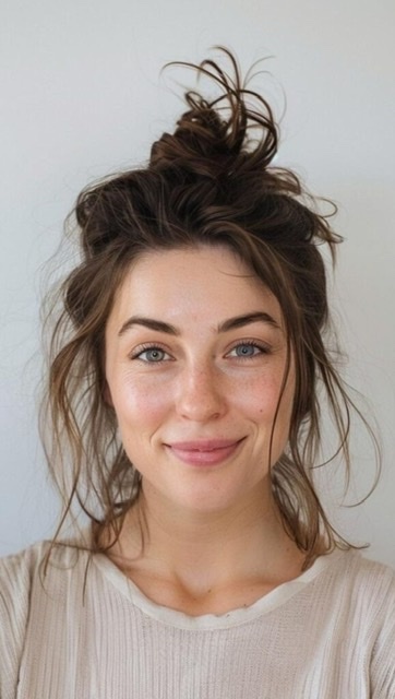 Why do guys like girls with messy buns?
