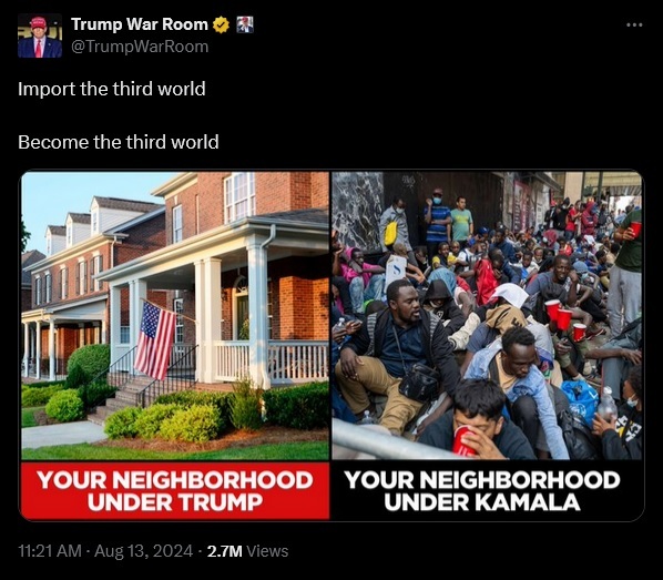Do Trumplicans know anything better but to race bait and to fear monger the stupid people who support him?