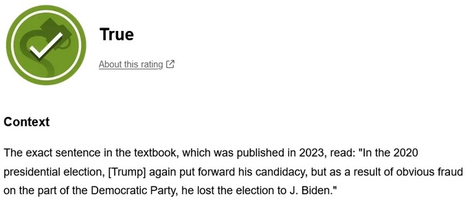 What would happen if this was published in American Textbooks - would an educator (in BLUE STATE) agree with this?