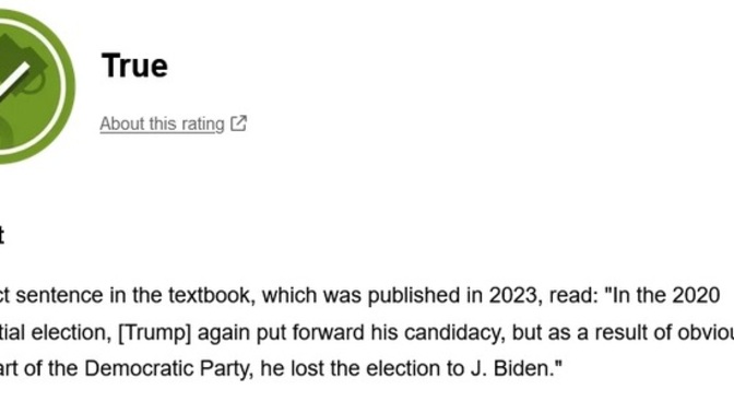 What would happen if this was published in American Textbooks - would an educator (in BLUE STATE) agree with this?