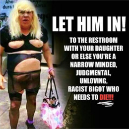 Tampon Tim Walz, Kamala Chameleons pick to be Democrat VP fought to allow this guy to go into a bathrooms with your daughter? Is that Okay with you?