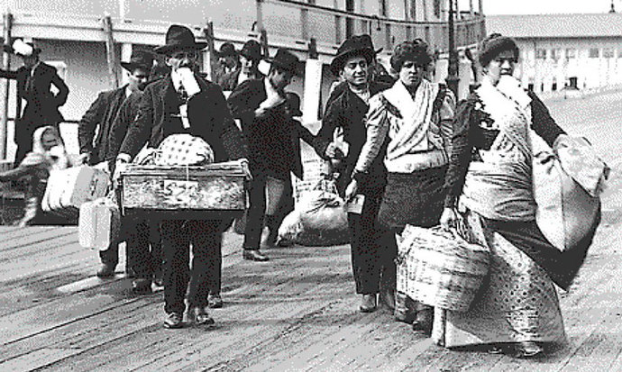 Was it a mistake to let in such high numbers of Irish, Italians, and Germans in the mid-19th century?