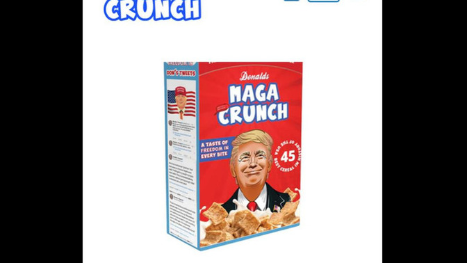 So, will you buy a box of Trump’s cereal, Maga Crunch? ?