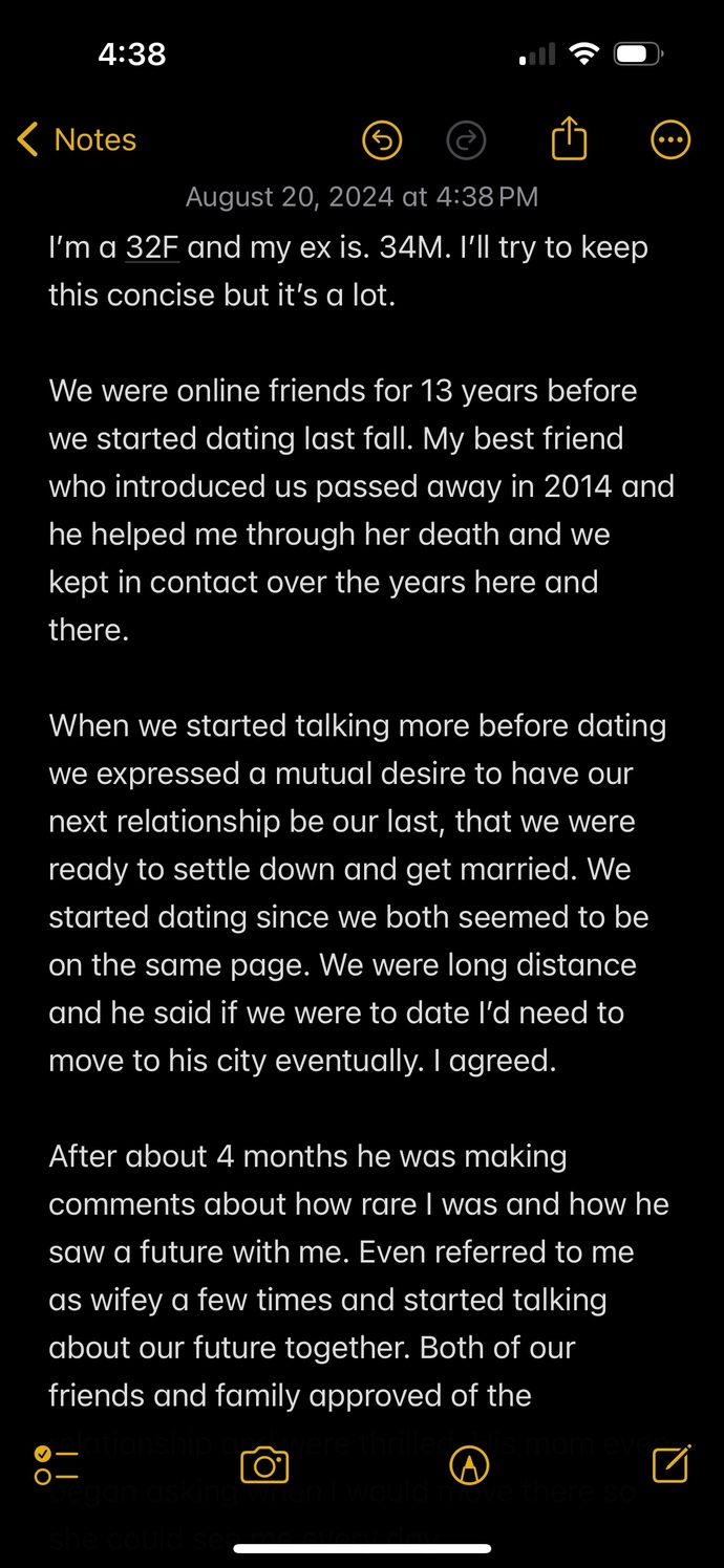 Will he regret it eventually and want to try to work things out?