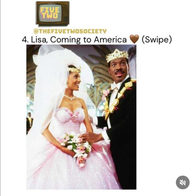 Who had the best wedding dress in Black Tv/cinema?