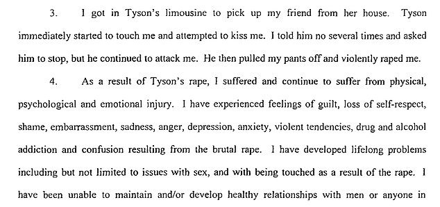Do you believe that Mike Tyson was guilty of attacking Desiree Washington?
