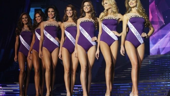 Why are women allowed to use makeup in a beauty contest?