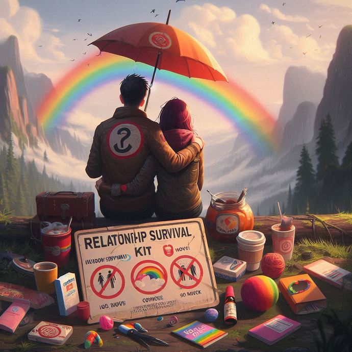 How would you design a relationship survival kit for handling difficult periods?