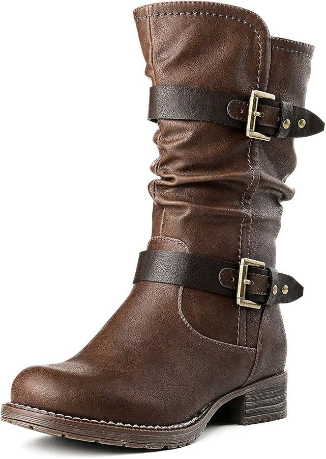 Which motorcycle boot will go good with this outfit?