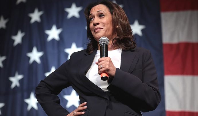 What does it say about a man that would vote for a woman to be president in this case for Kamala Harris?