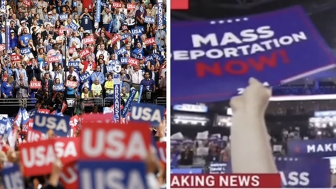 Did you see a difference in message in the conventions?