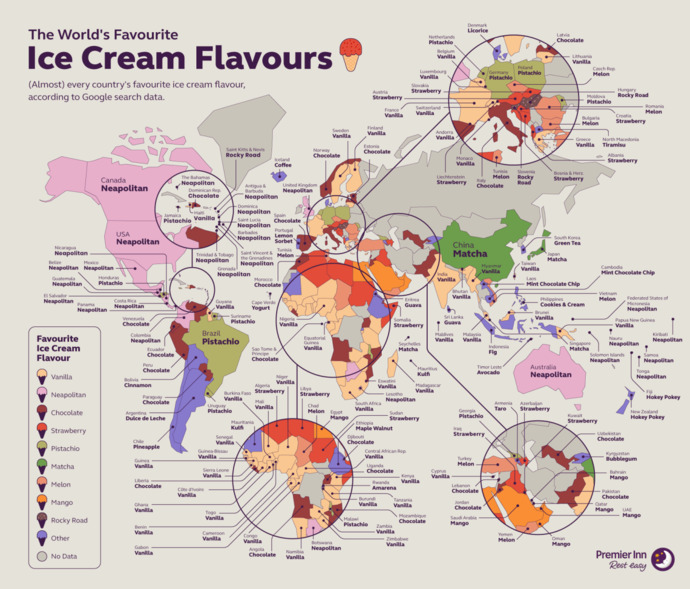 What do you think of this WORLD ICE CREAM MAP?