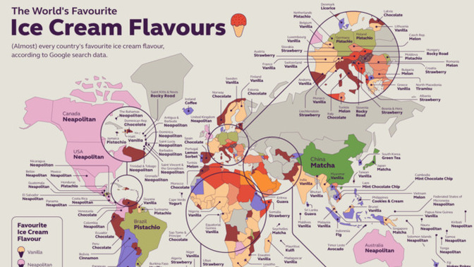 What do you think of this WORLD ICE CREAM MAP?