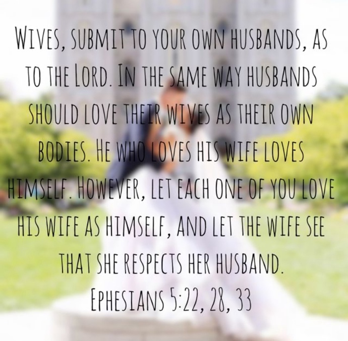 Should wives submit to their husbands?