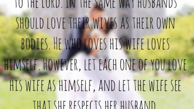 Should wives submit to their husbands?