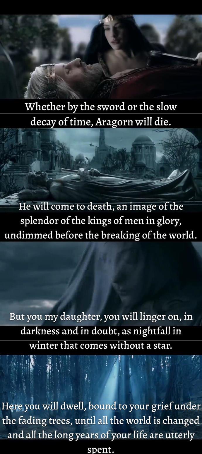 Lord of the Rings Q: Is Arwen still immortal?