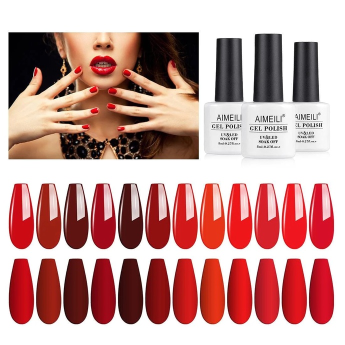 Where did red finger and toenail polish go?