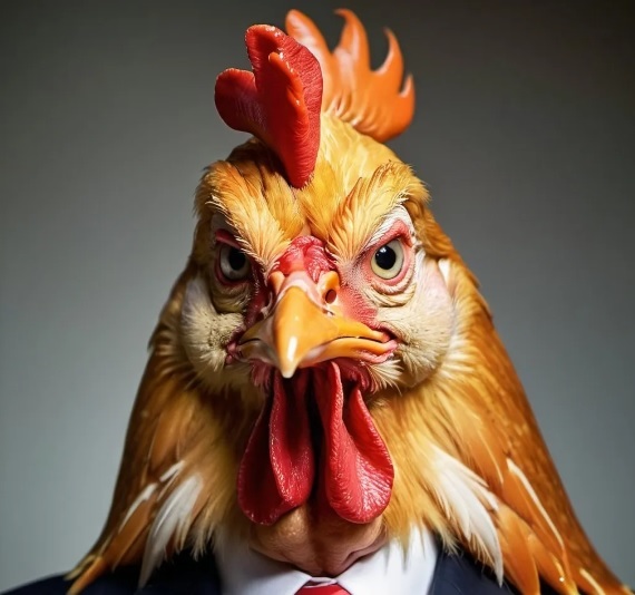 Will Chicken Trump successfully get out of debating future President Harris?