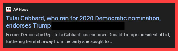 Yet another prominent Democrat endorses President Trump and warns about Kamala Harris. Do you think this will give Democrat voters the wake-up call?