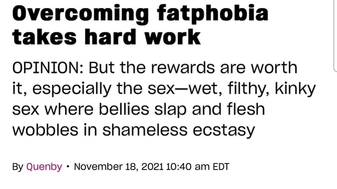Is Soceity Fatphobic or is it right to shame fattiepuffs?