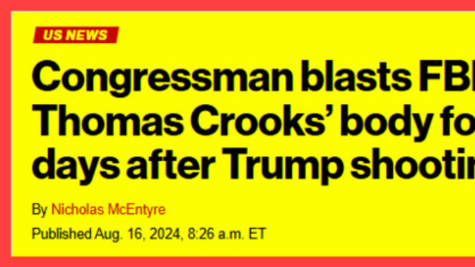 Why did they cremate the body of the attempted assassin of President Trump just days after the assassination attempt?