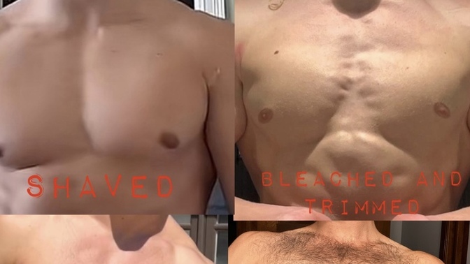 Should a man shave, trim, bleach his chest hair or leave it hairy?