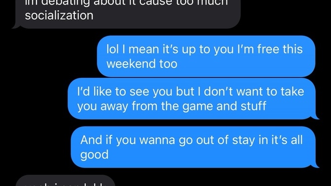 I don't know how you are but if you wanna mess around lmkkkk?