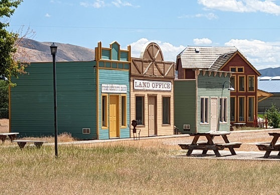 Reconstructed frontier town in Idaho