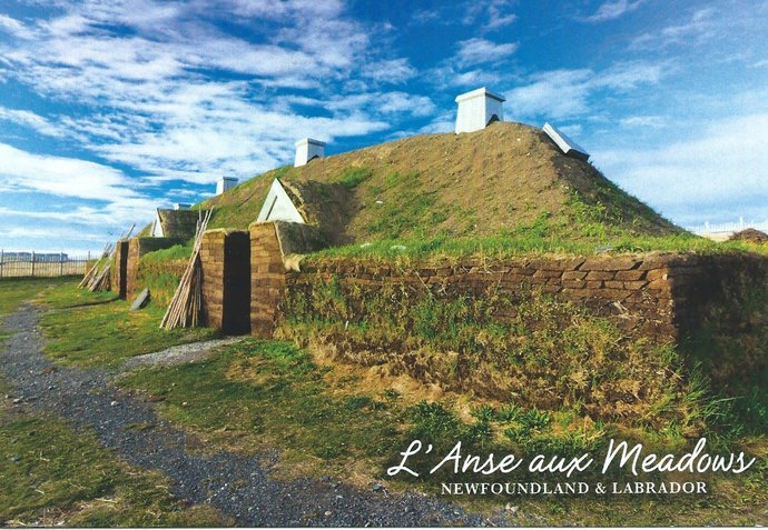 Reconstructed Viking settlement in Canada