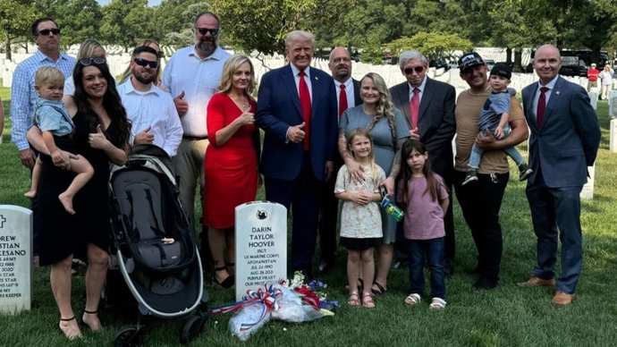 How do you feel about the Trump campaign using Arlington National Cemetery for a photo op?