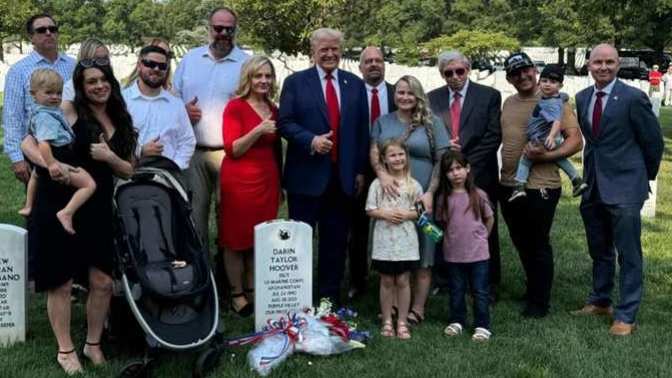 How do you feel about the Trump campaign using Arlington National Cemetery for a photo op?