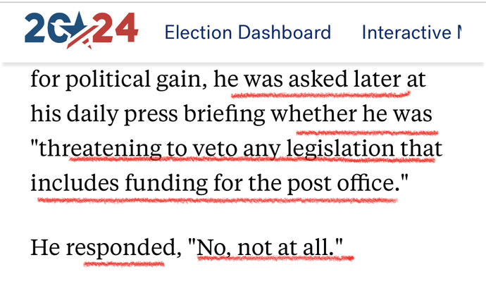 Trump is NOT destroying the usps. Why are democrats always lying?