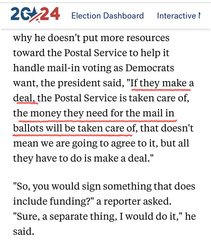 Trump is NOT destroying the usps. Why are democrats always lying?