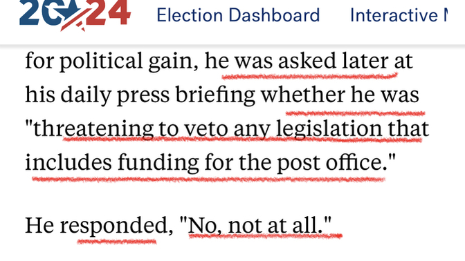 Trump is NOT destroying the usps. Why are democrats always lying?