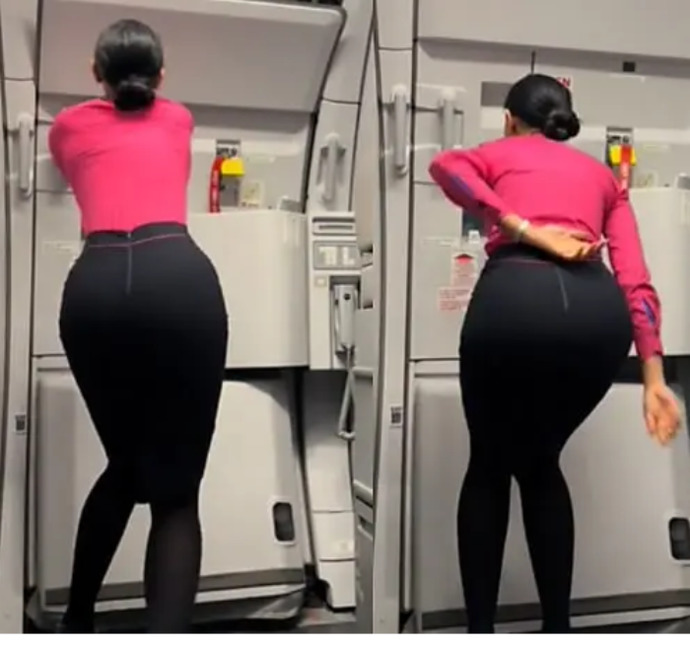 Guys, What thought comes in your mind when you this Airhostess from her back 😀😀?