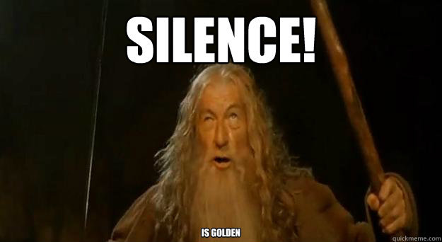 Does anyone else like to just sit in complete silence sometimes?