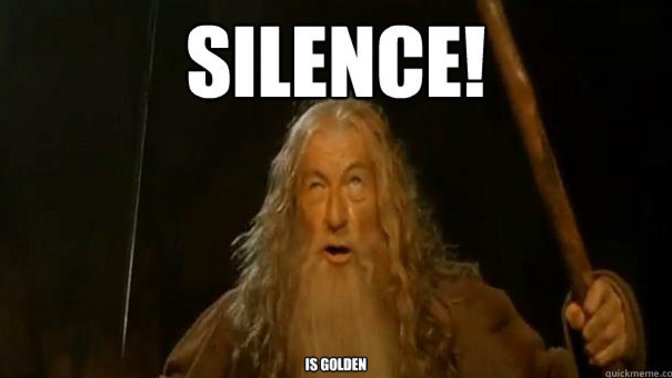 Does anyone else like to just sit in complete silence sometimes?